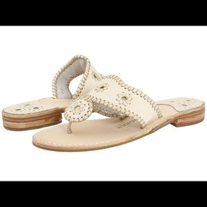 Jack Rogers Palm Beach Platinum Sandal